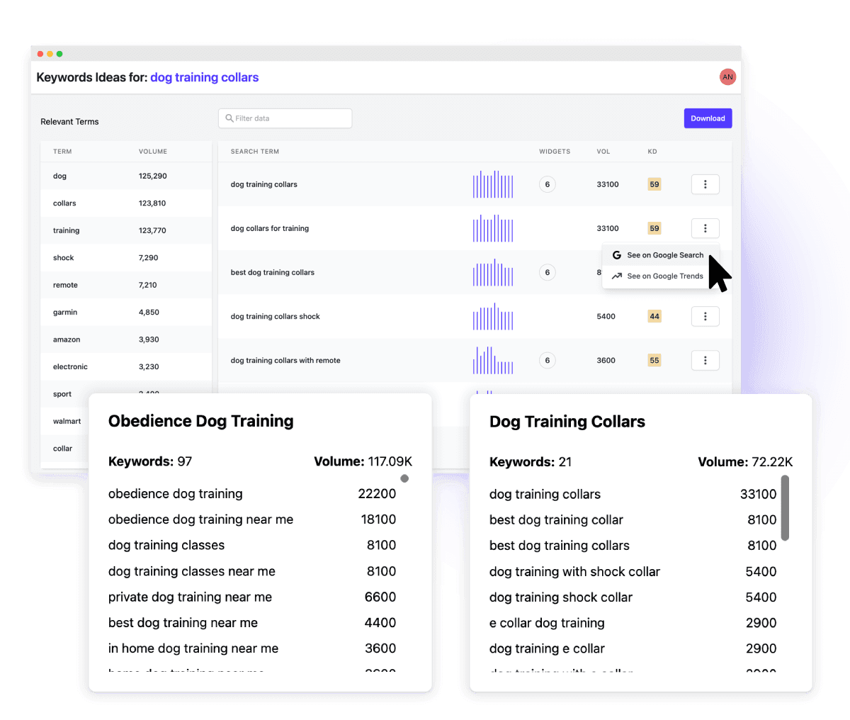 neuraltext mot clé