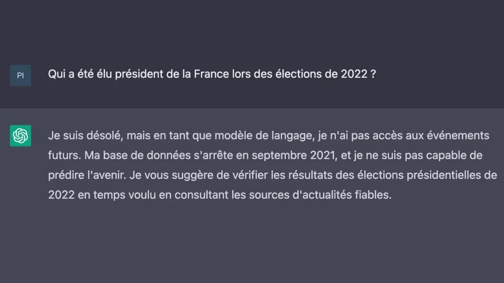 chat gpt sans réponse