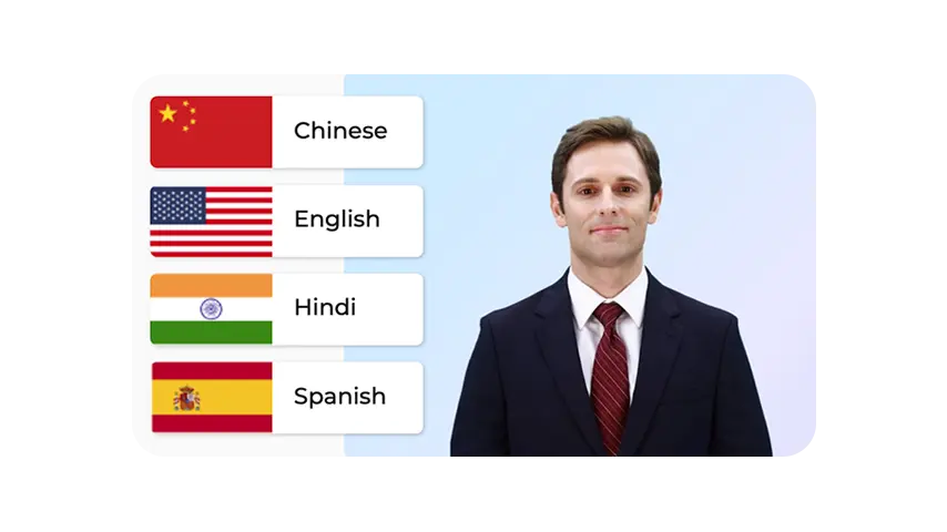 deepbrain ai multi langue