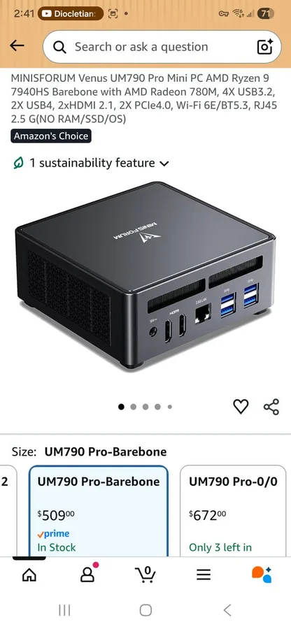 Mini PC setup photo 1